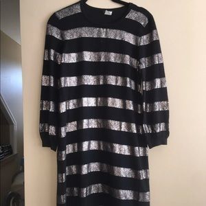 J.Crew Metallic Merino Wool Dress